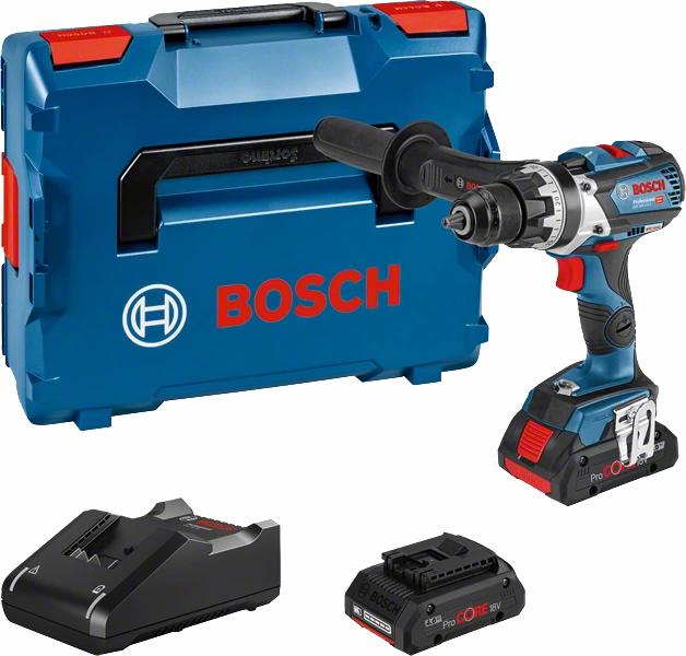Bosch bore-/skruemaskine GSR 18V-110C, 2x4,0Ah PC L-boxx